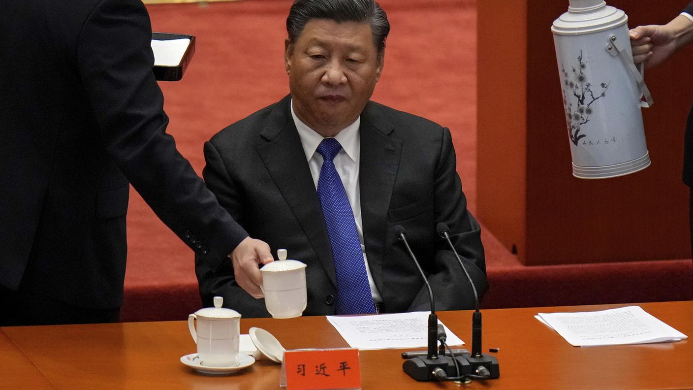 Il presidente cinese Xi Jinping durante le celebrazioni dei 110 anni della Rivoluzione