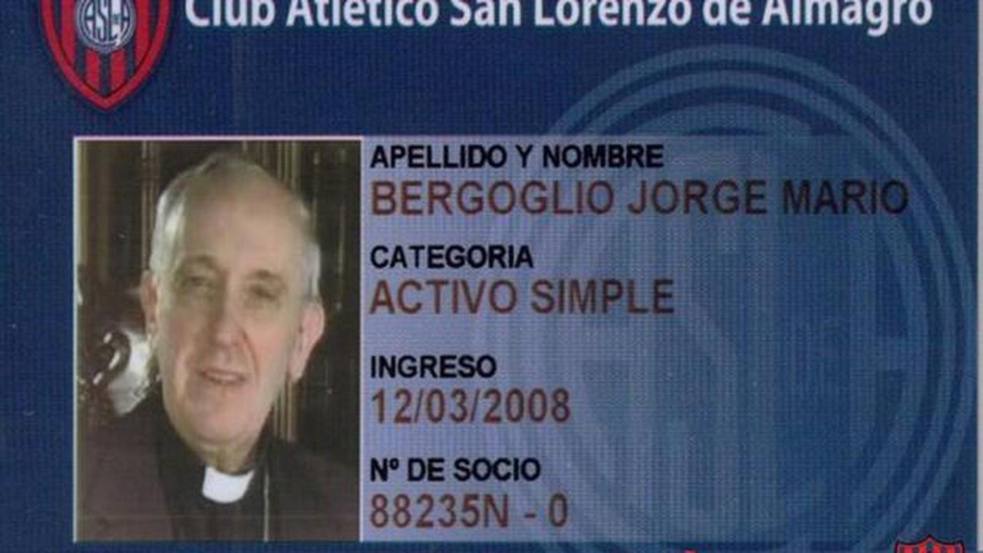 Il tesserino del Papa
