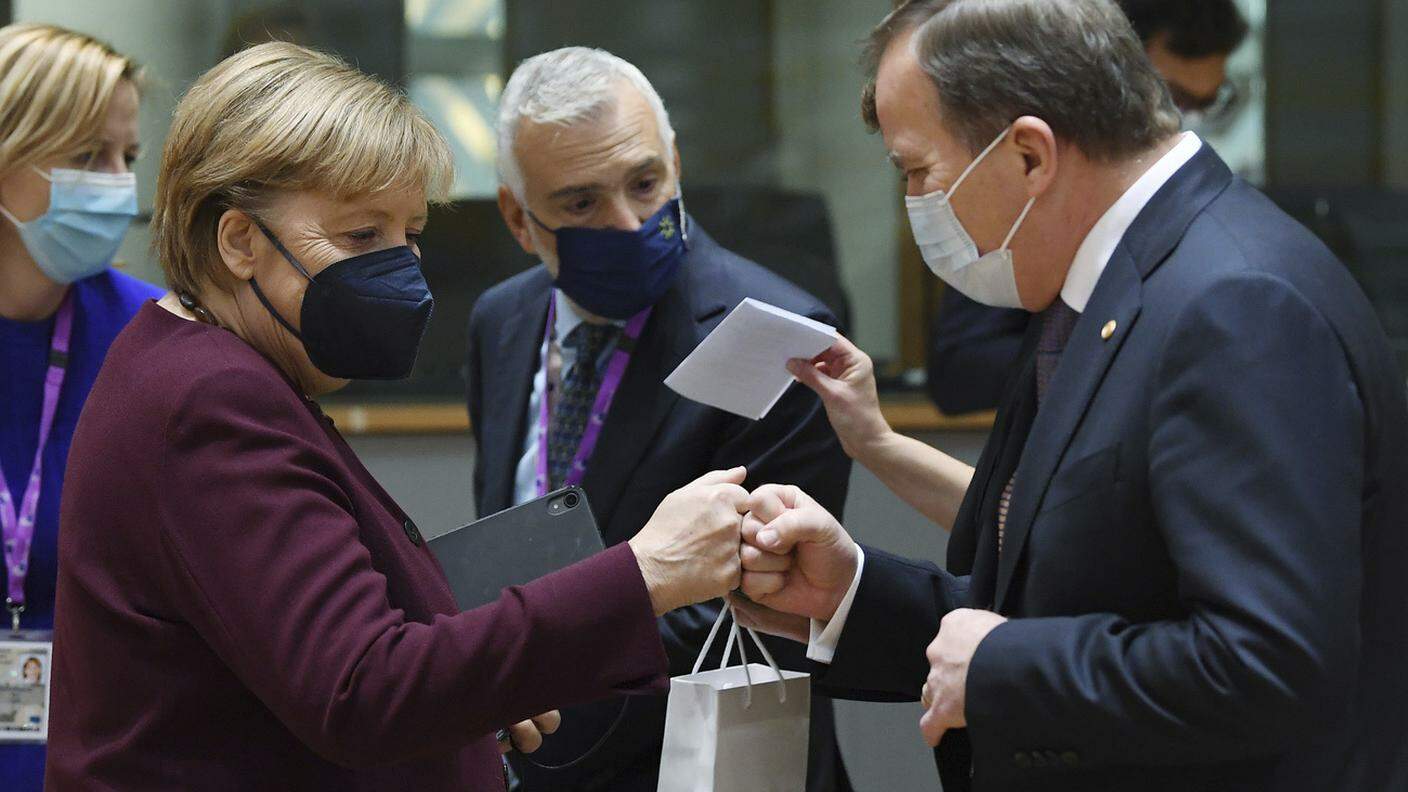 Angela Merkel e Stefan Löfven al loro ultimo vertice europeo