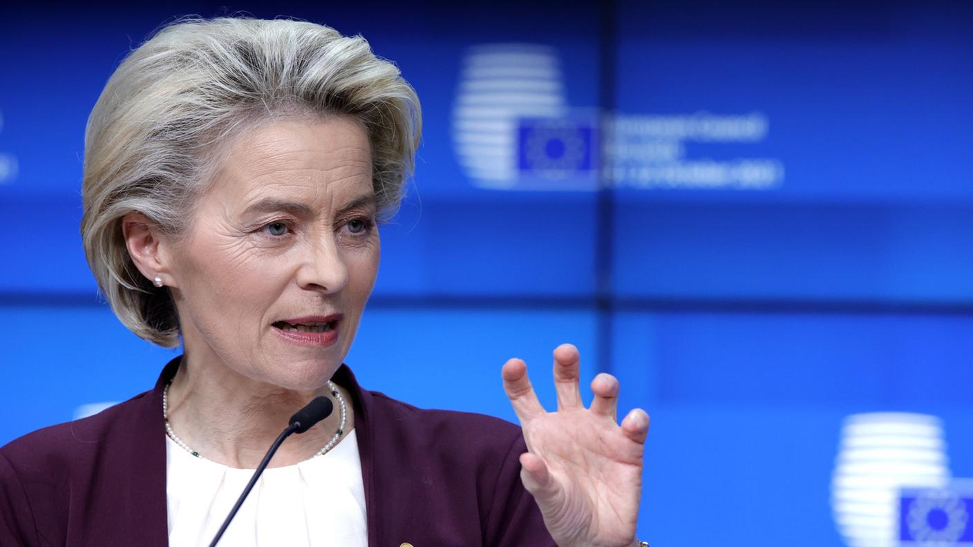 La presidente della Commissione europea, Ursula von der Leyen