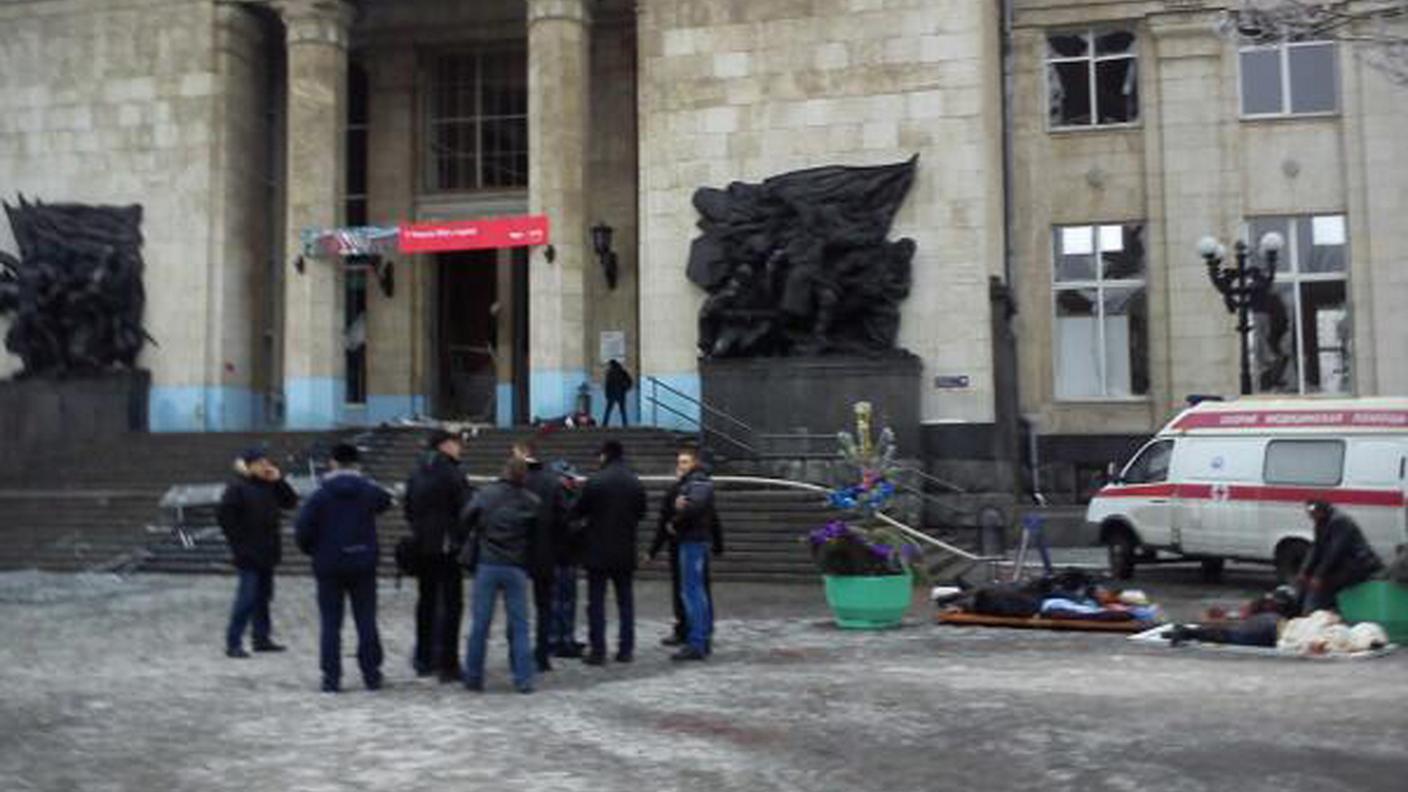 La stazione di Volgograd dopo l'esplosione  3/4