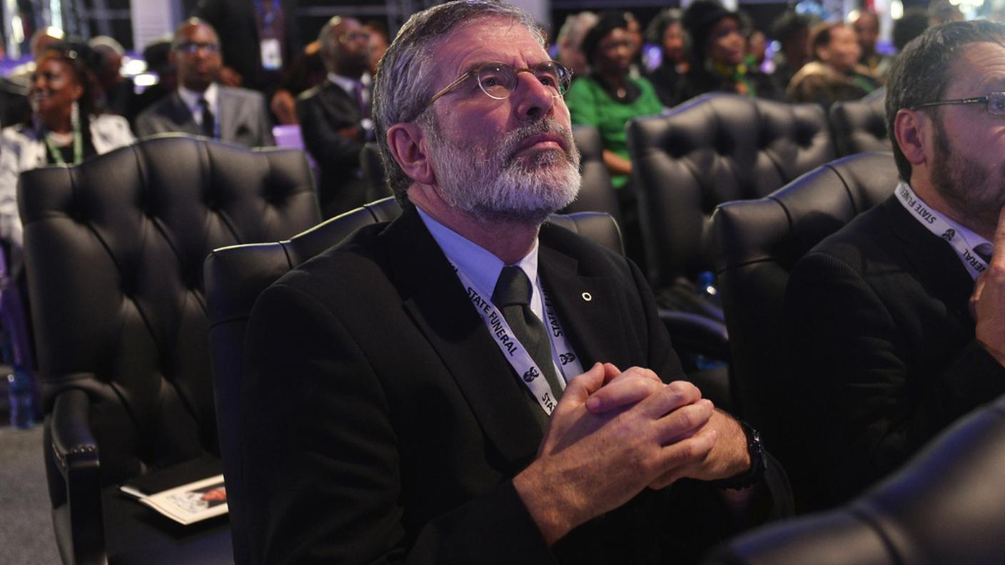 mandela funerale7 Sinn Fein President Gerry Adams  15.12.13 ky.JPG