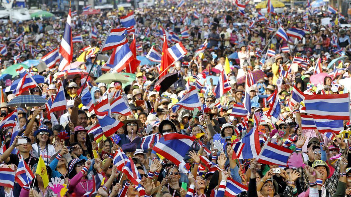 I dimostranti sono guidati dall'ex vicepremier Suthep Thaugsuban