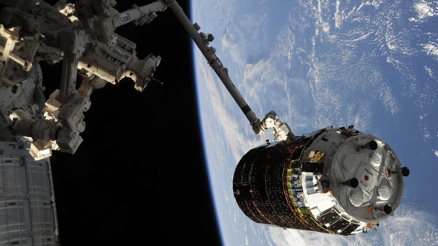L'attracco all'ISS del carico che comprendeva anche il robot