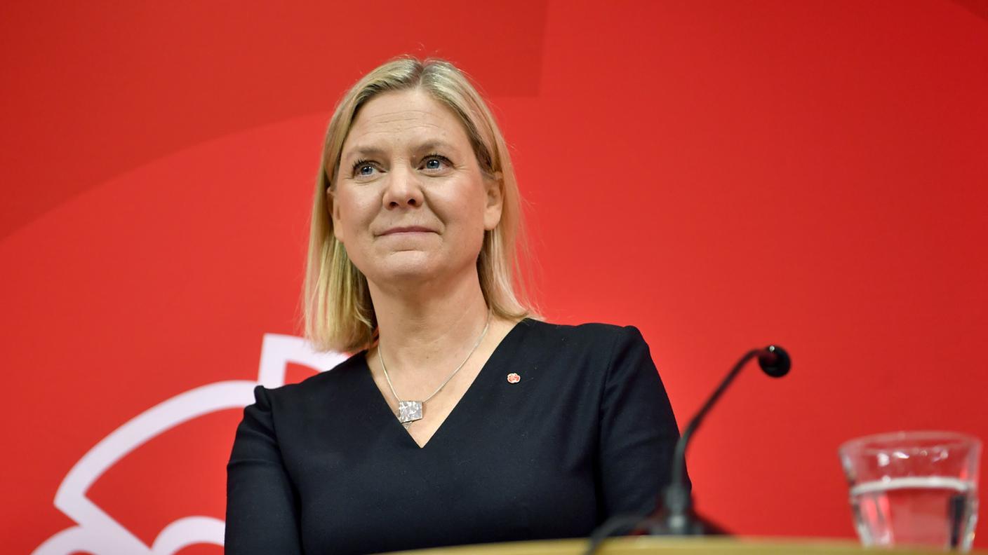L'ormai ex premier svedese Magdalena Andersson