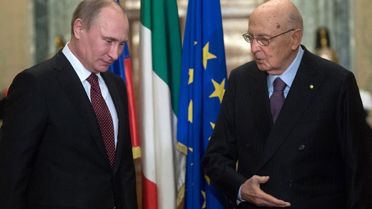 L'incontro tra Putin e Napolitano a Roma