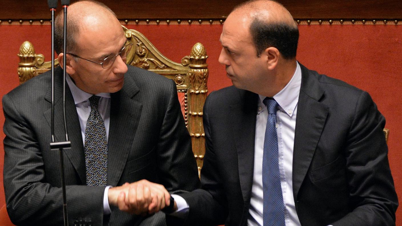 Letta Alfano 2 2 ottobre ansa.jpg