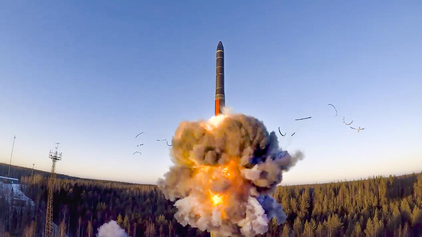 Un missile intercontinentale russo (foto d'archivio)