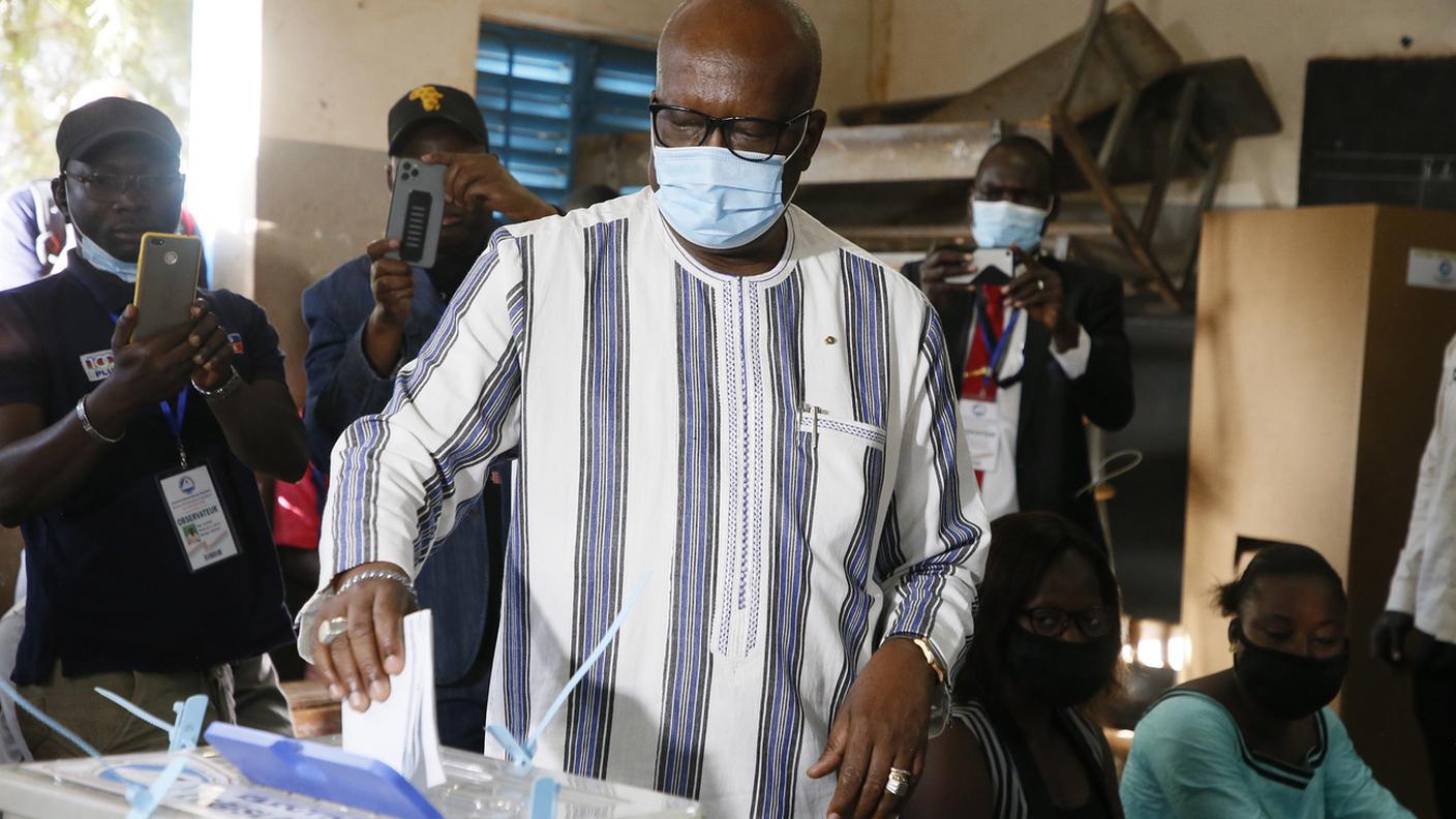 Il presidente Kaboré, rieletto nel 2015