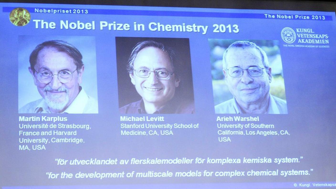 I tre ricercatori premiati con il Nobel