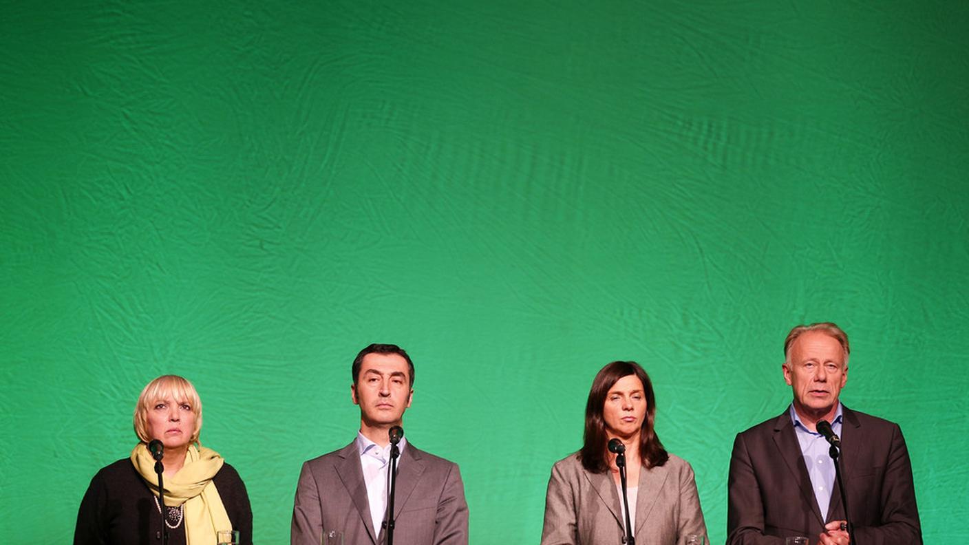 Claudia Roth, Cem Ozdemir, Katrin Goering-Eckardt, Juergen Trittin: i primi due a capo dei Verdi, i secondi due candidati di punta il 22 settembre