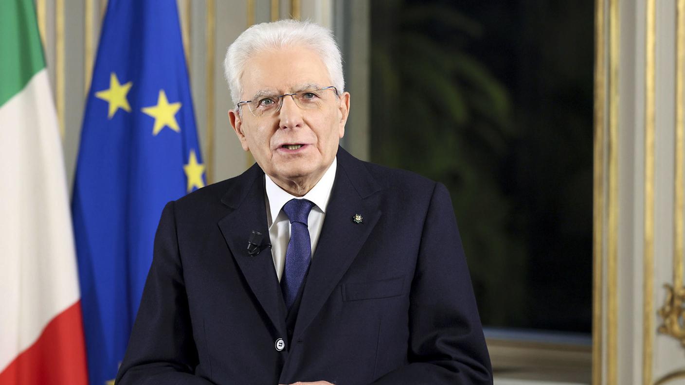 Il presidente della Repubblica italiana, Sergio Mattarella