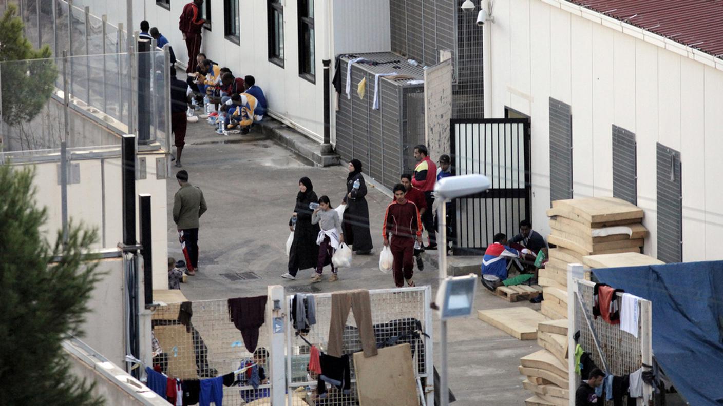 Il centro di accoglienza di Lampedusa