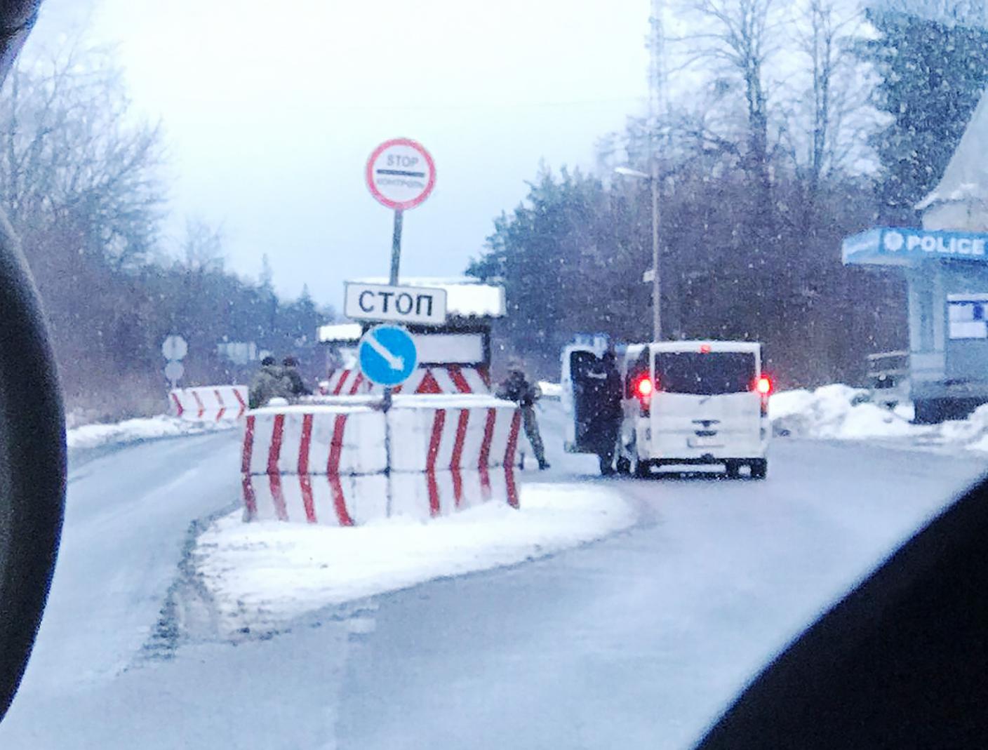 Donbass, il check point di Slovjansk
