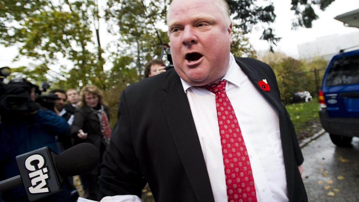 Rob Ford assediato dai media