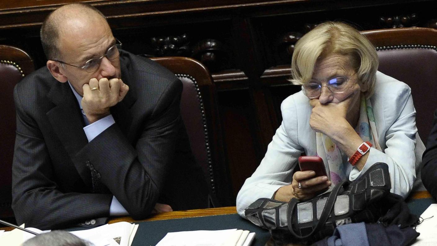Letta Bonino Camera fiducia Roma 2.10.2013 ansa.jpg
