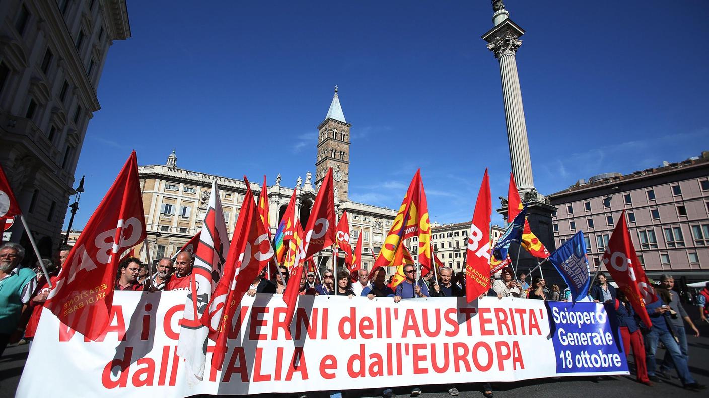 manifestazioni italia1 18.10.13 ansa.jpg