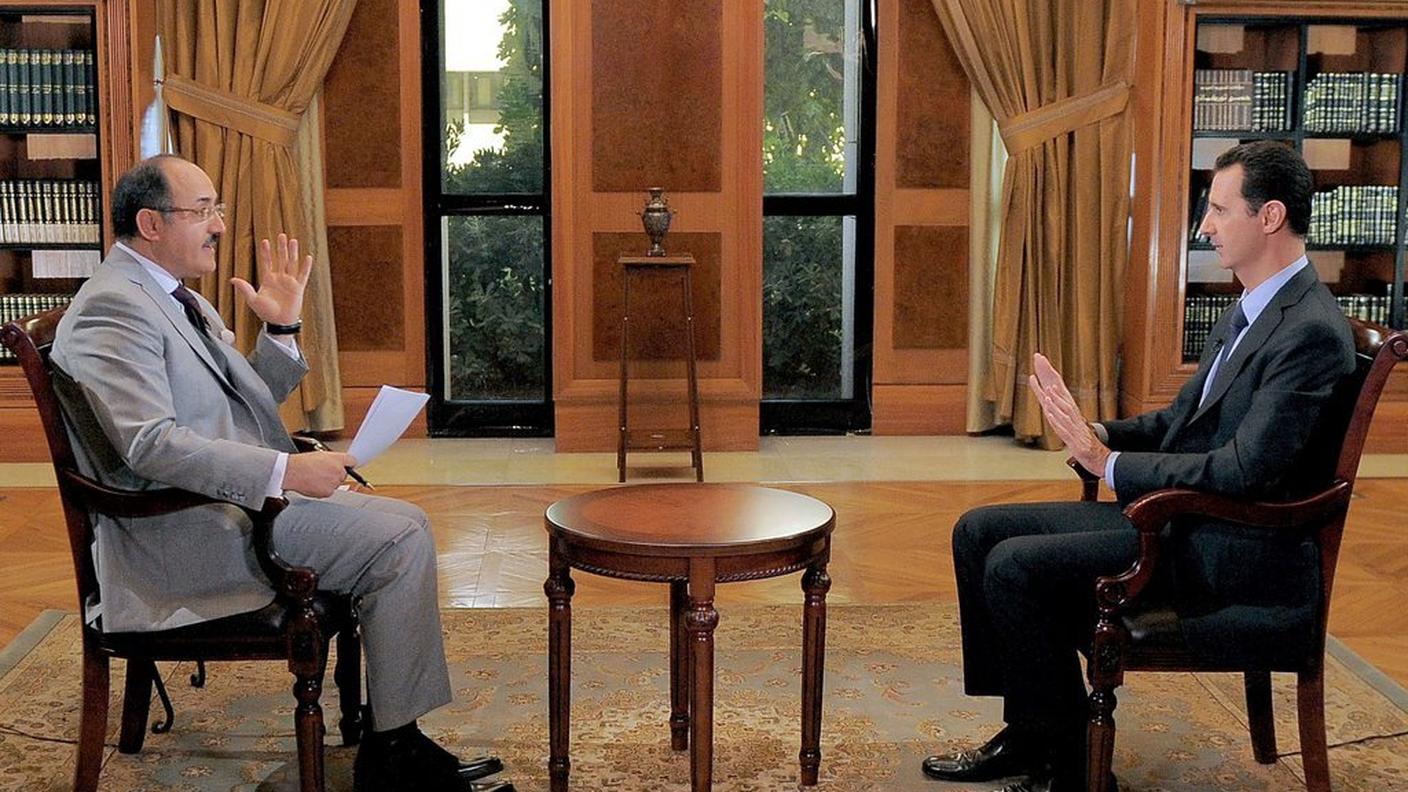 Il presidente siriano durante la citata intervista