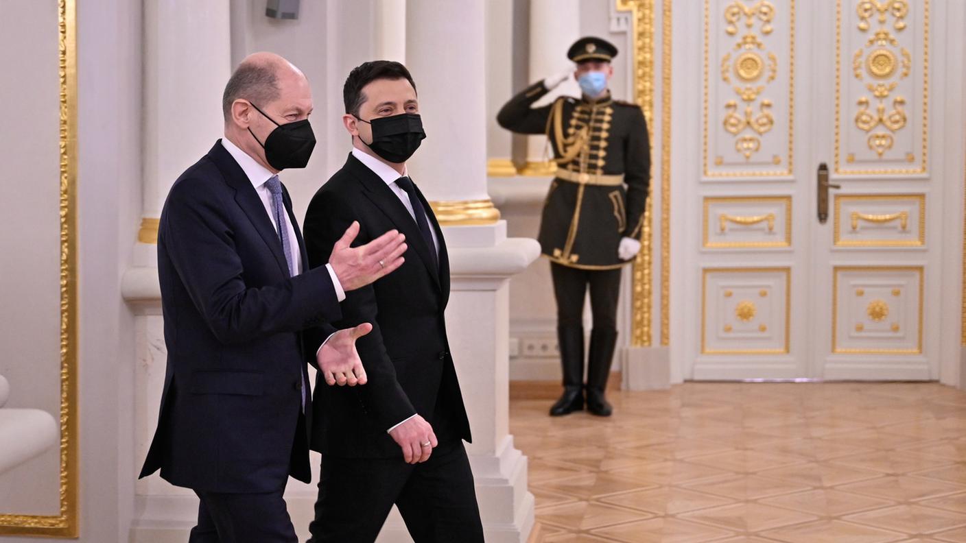Scholz e Zelensky a colloquio a Kiev
