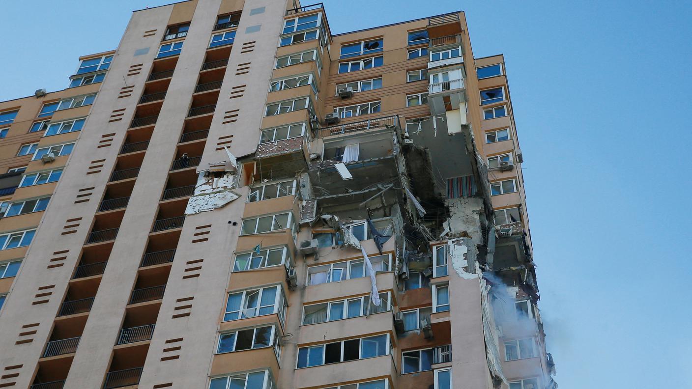 Colpito da un missile a Kiev