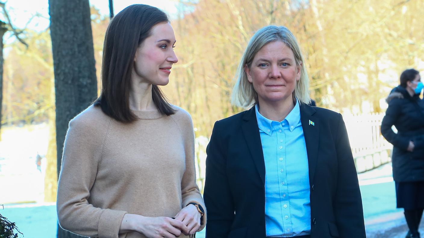 Sanna Marin e Magdalena Andersson, premier rispettivamente di Finlandia e Svezia