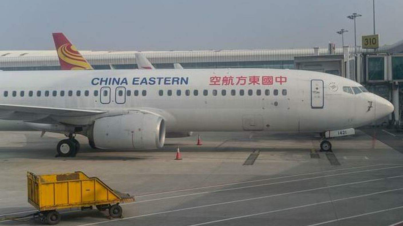 Foto d'archivio di un aereo della China Eastern Airlines