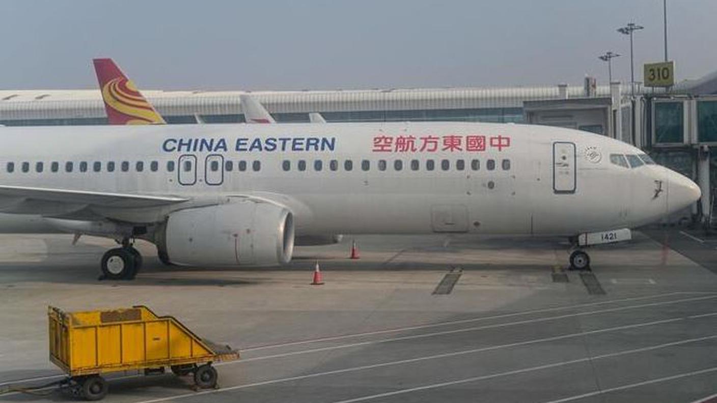 Foto d'archivio di un aereo della China Eastern Airlines