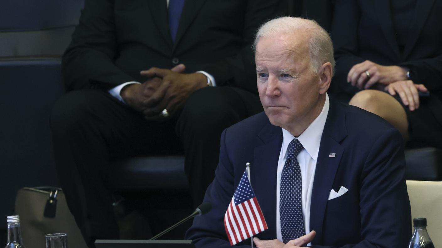 Il presidente USA, Joe Biden, al vertice NATO di Bruxelles del 24 marzo 