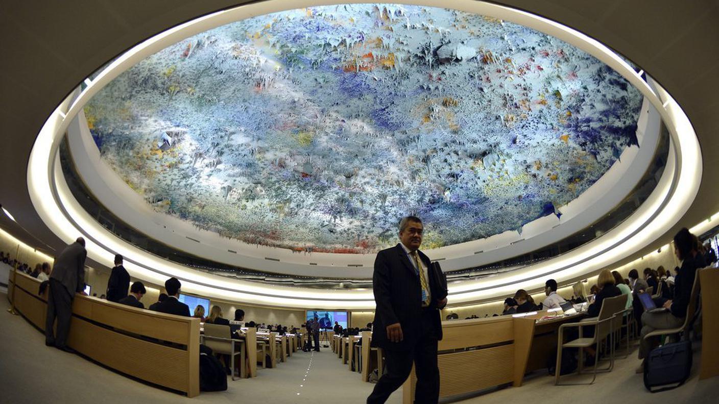 Una panoramica dell'assemblea del Consiglio dei diritti dell'uomo dell'ONU a Ginevra