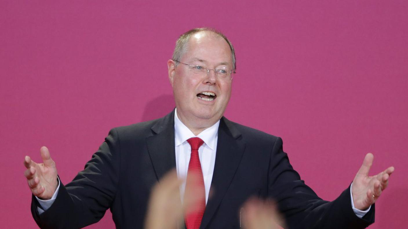 Peer Steinbrück: la sua SPD guadagna terreno ma non raggiunge il risultato sperato