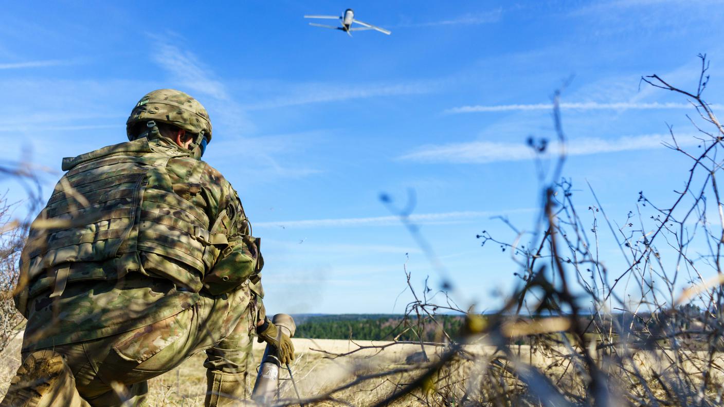 Un drone "kamikaze"