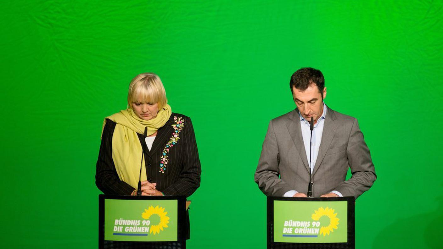 A capo chino i copresidenti dei Verdi Claudia Roth e Cem Ozdemir