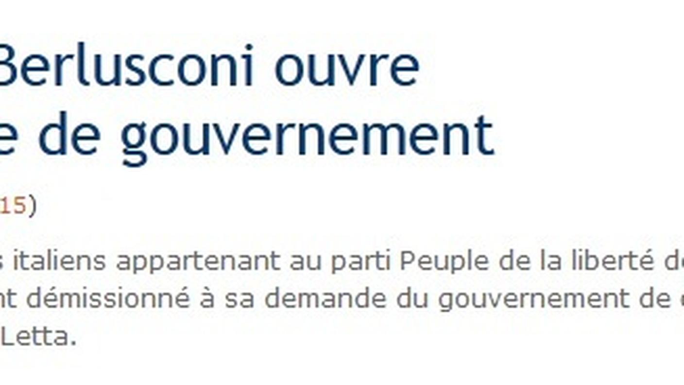 E sulla prima pagina di un altro giornale francese: Le figaro