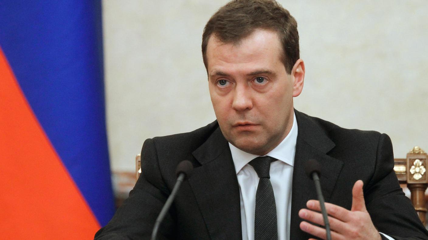 Il premier russo Dmitri Medvedev