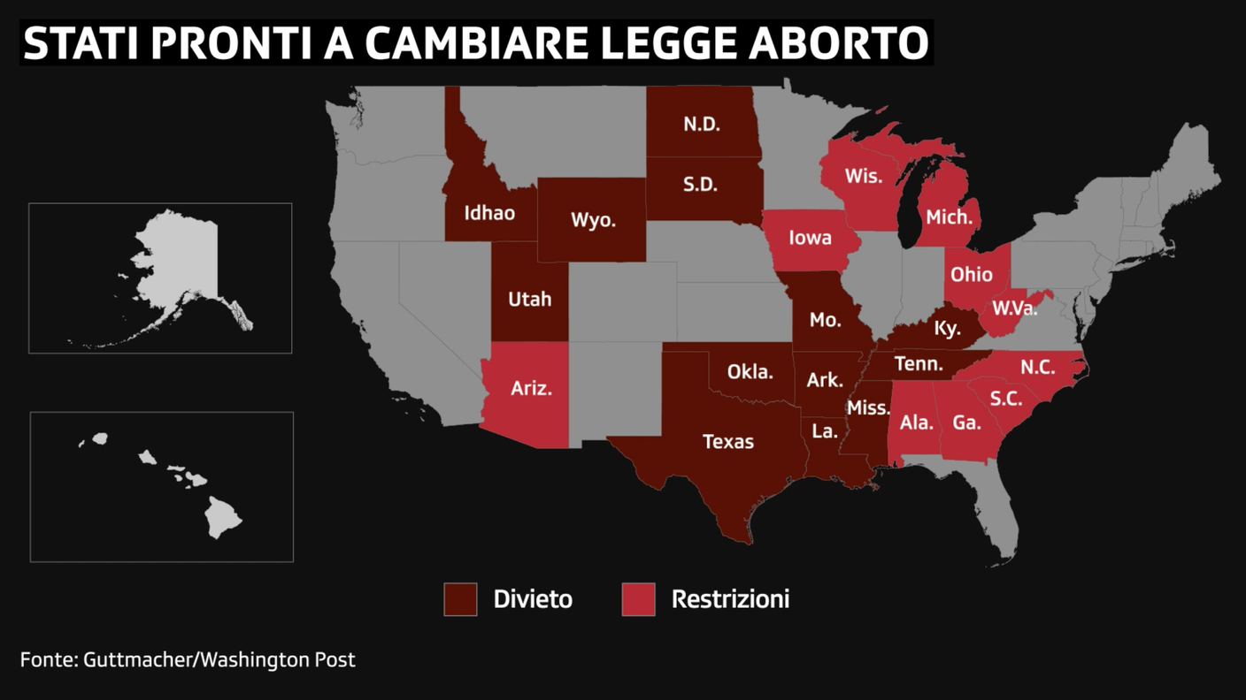 Gli Stati pronti a cambiare le norme sull'aborto