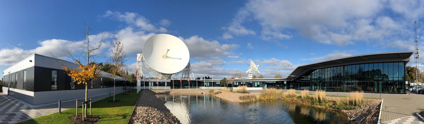 Il quartier generale del progetto SKAO allo Jodrell Bank Observatory, nel Regno Unito