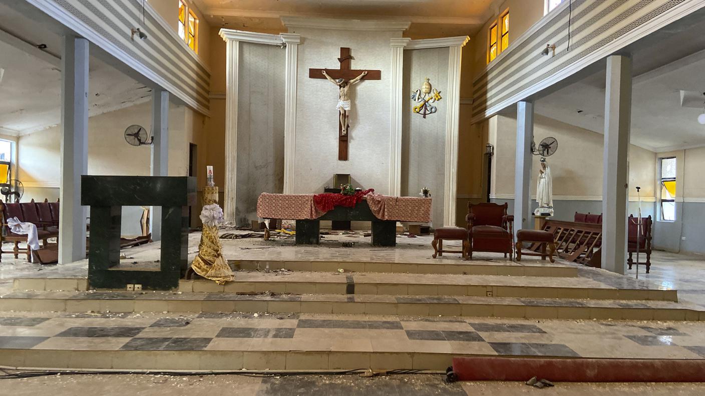 La chiesa di San Francesco di Owo, in Nigeria, teatro di un sanguinoso attentato domenica