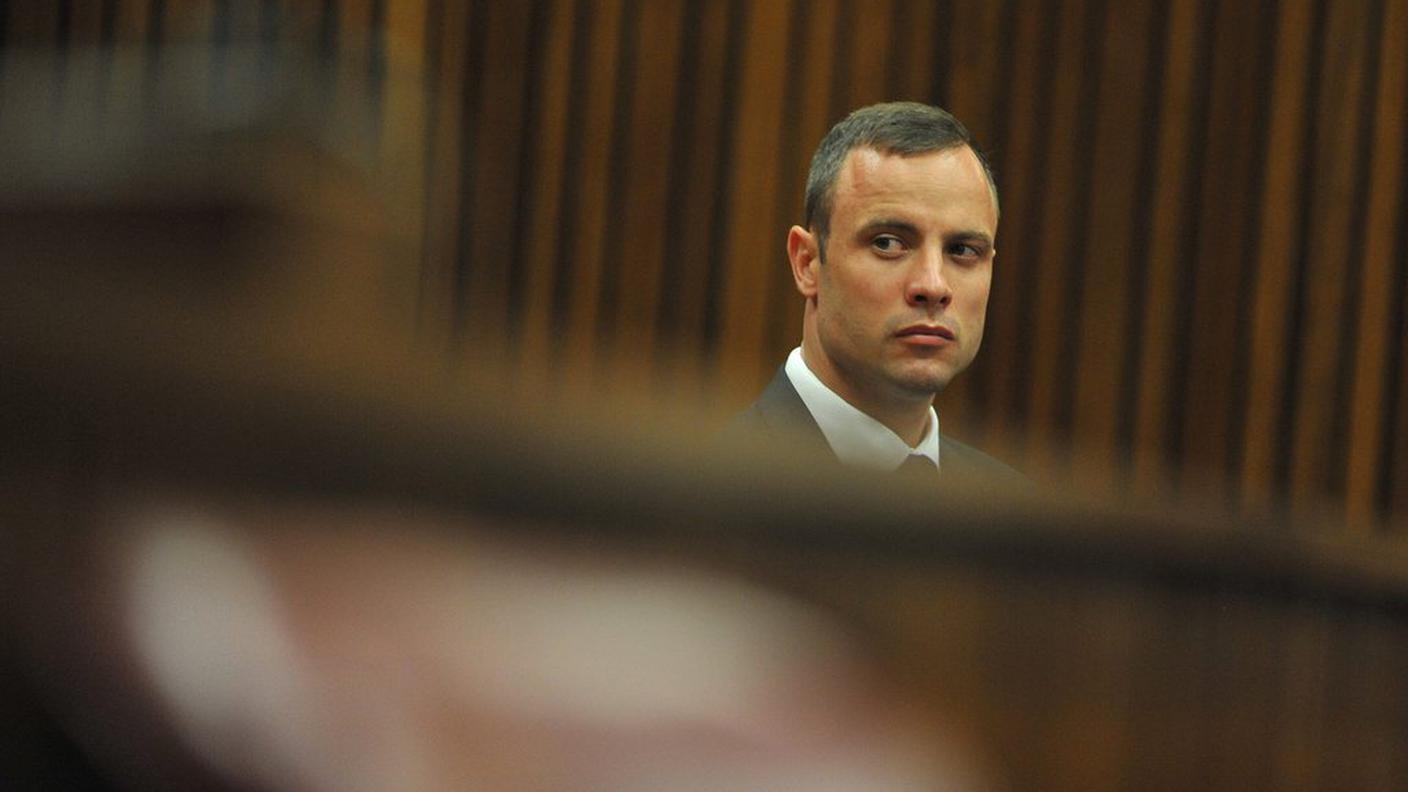 Oscar Pistorius nell'aula del tribunale di Pretoria