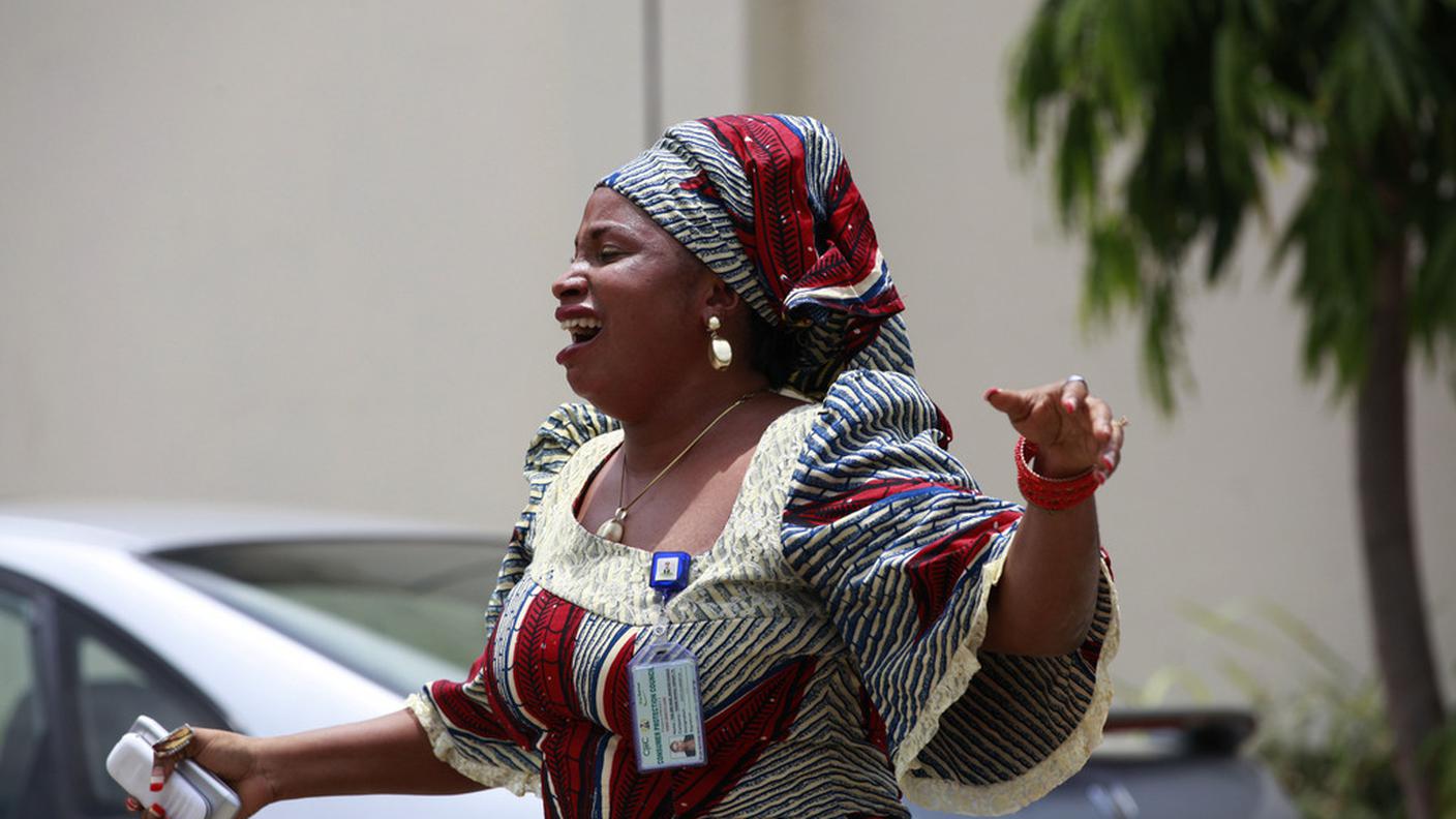 La madre disperata di una delle giovani nigeriane rapite