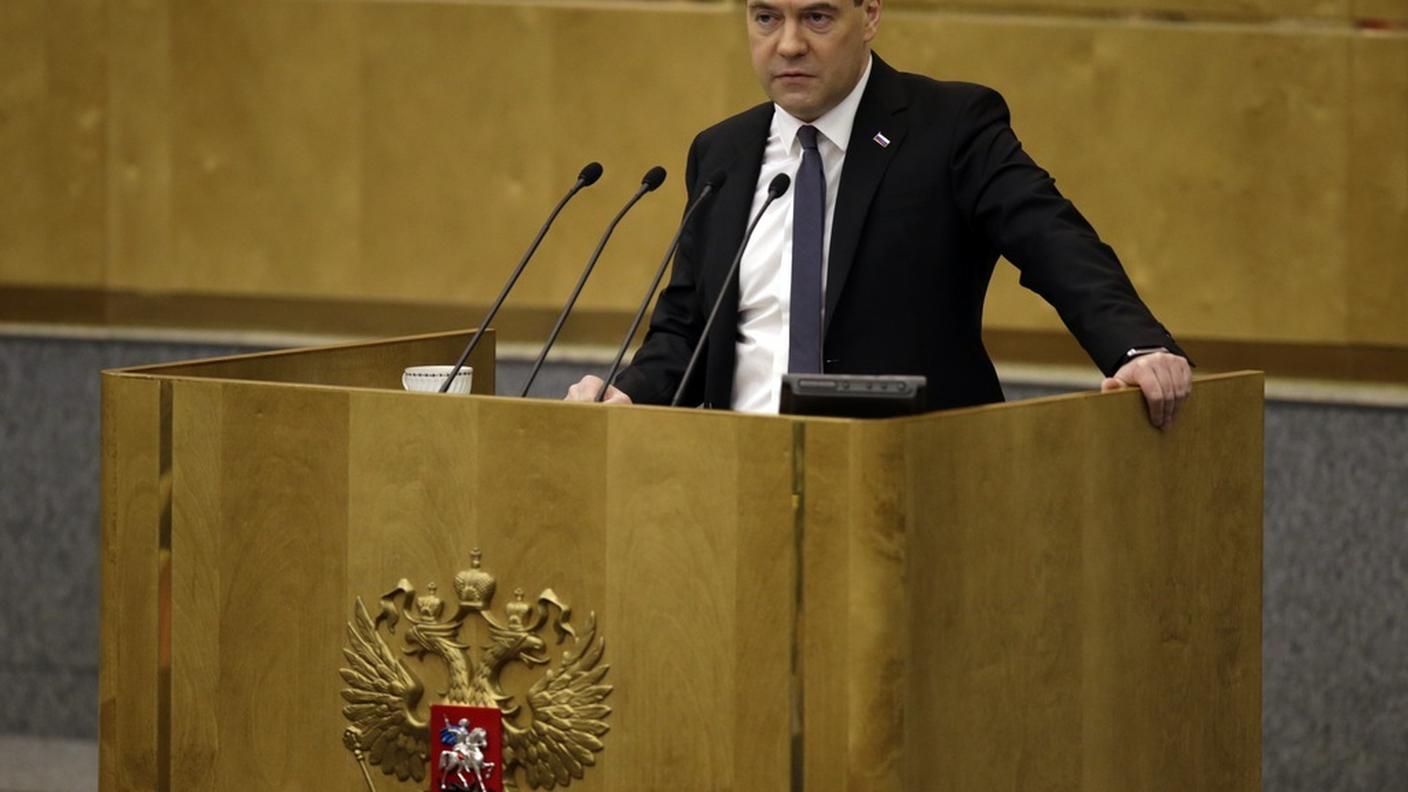 "I russi non saranno ostaggi di giochi politici", ha detto il primo ministro Medvedev