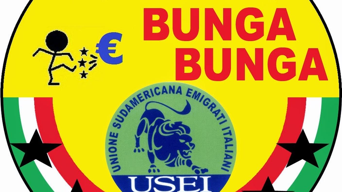 Il logo del movimento Bunga Bunga Usei