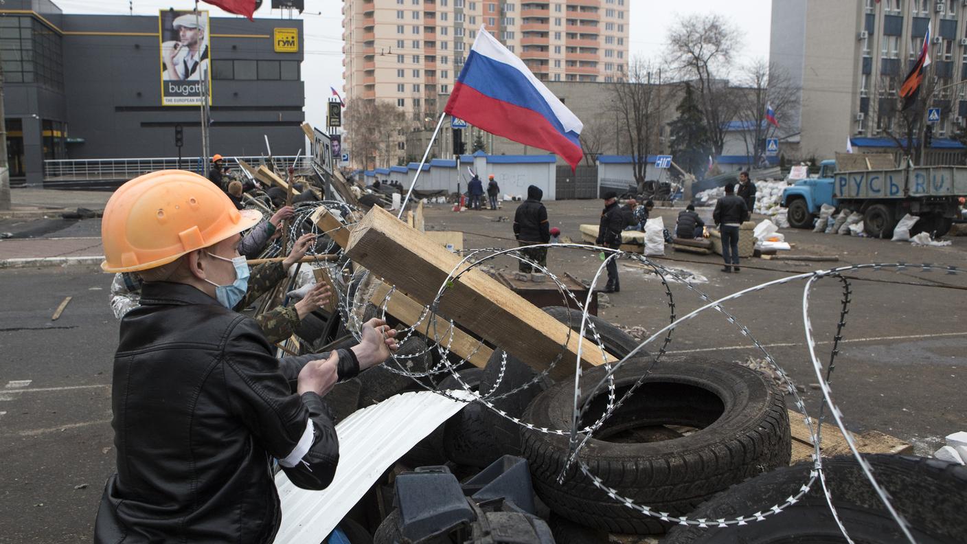 Barricate a Lugansk