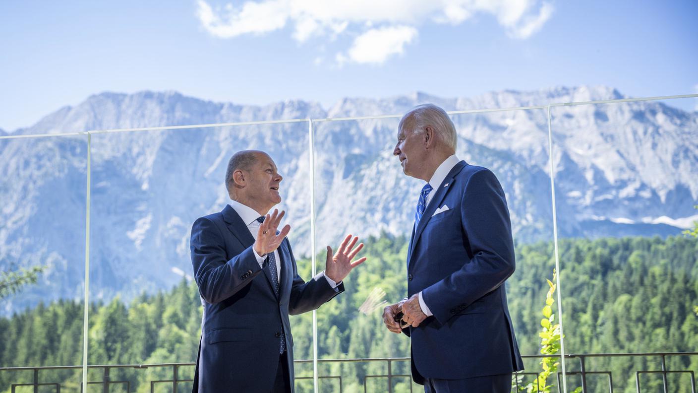 Olaf Scholz a colloquio con Joe Biden