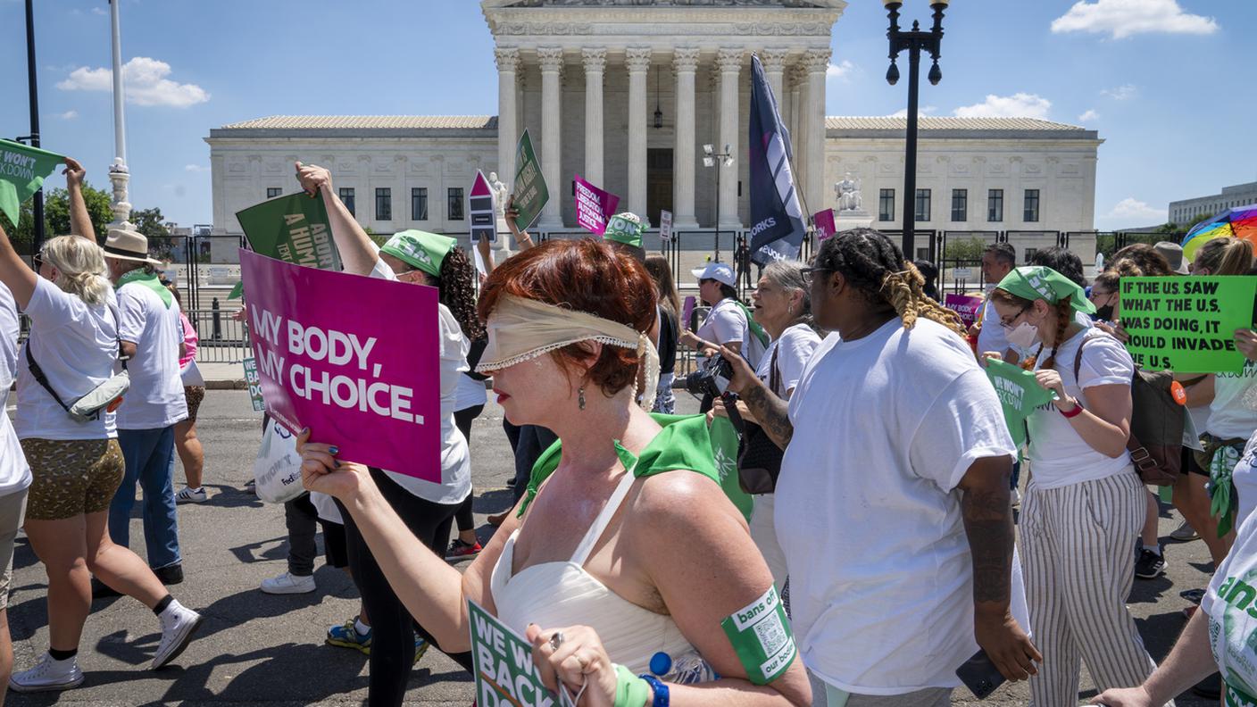 Proteste del giugno 2022 a favore dell'aborto in USA                                                                                                                                                                                                                                                                                                                                                    