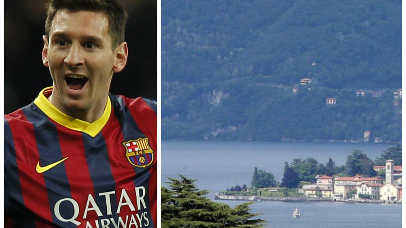 Messi lago di como ky ansa.jpg