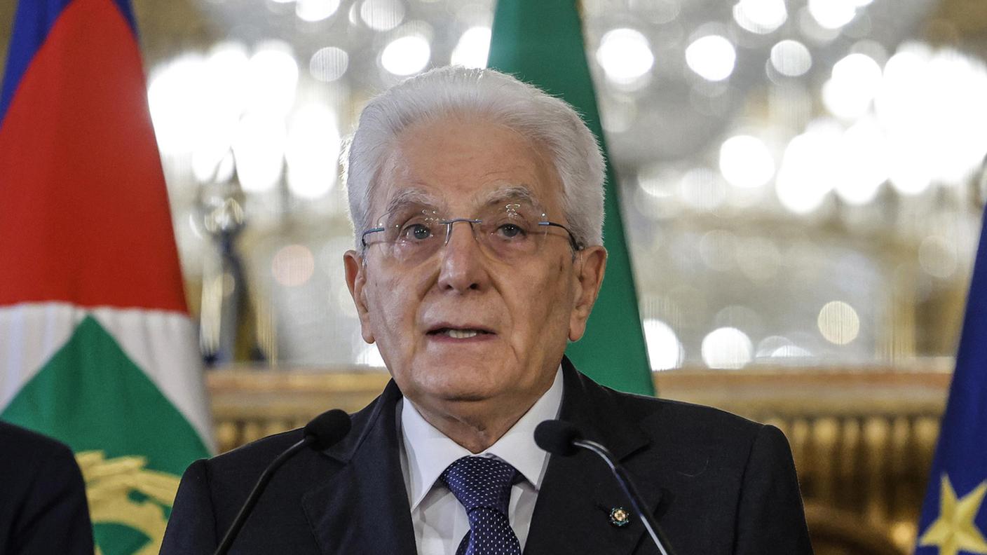 Il presidente italiano Sergio Mattarella