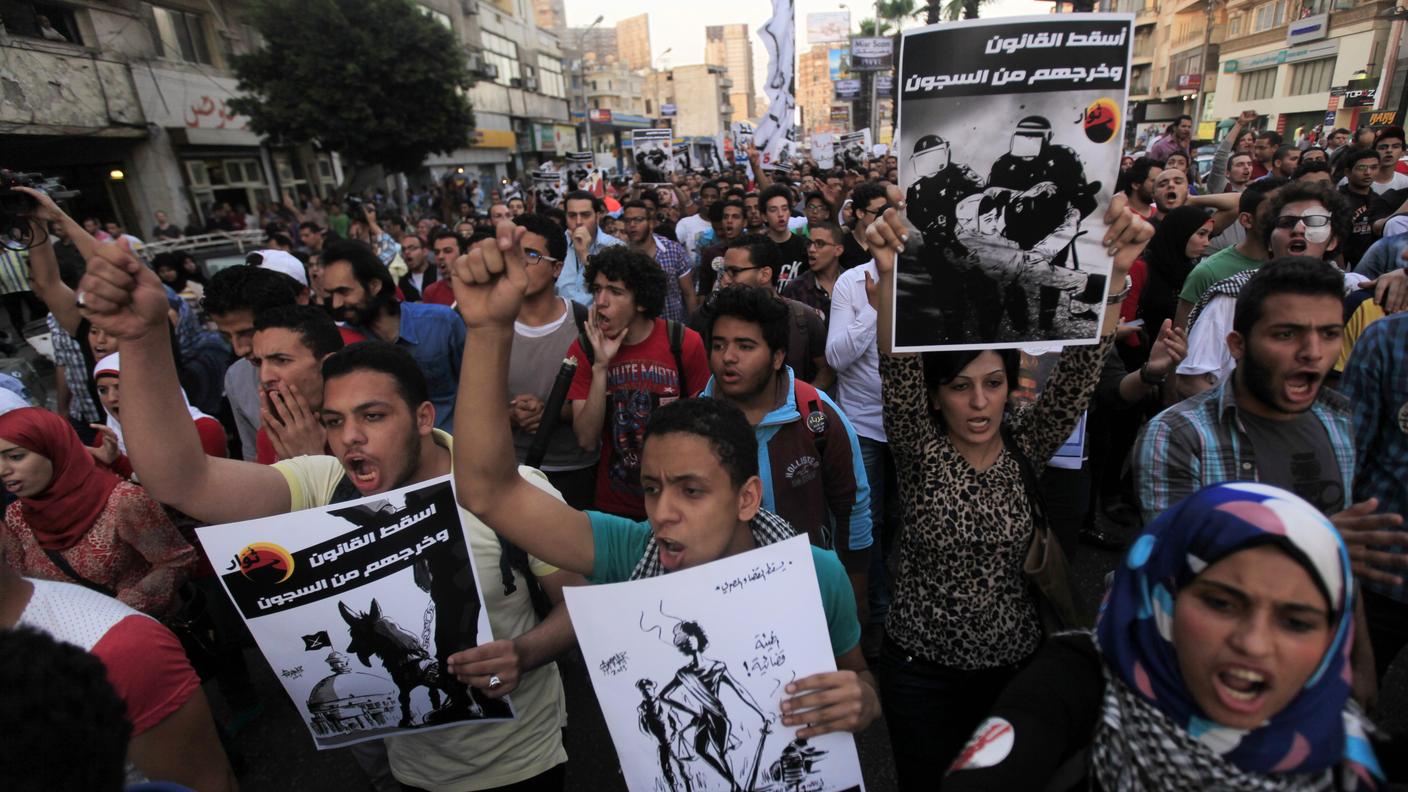 Manifestazione di protesta al Cairo