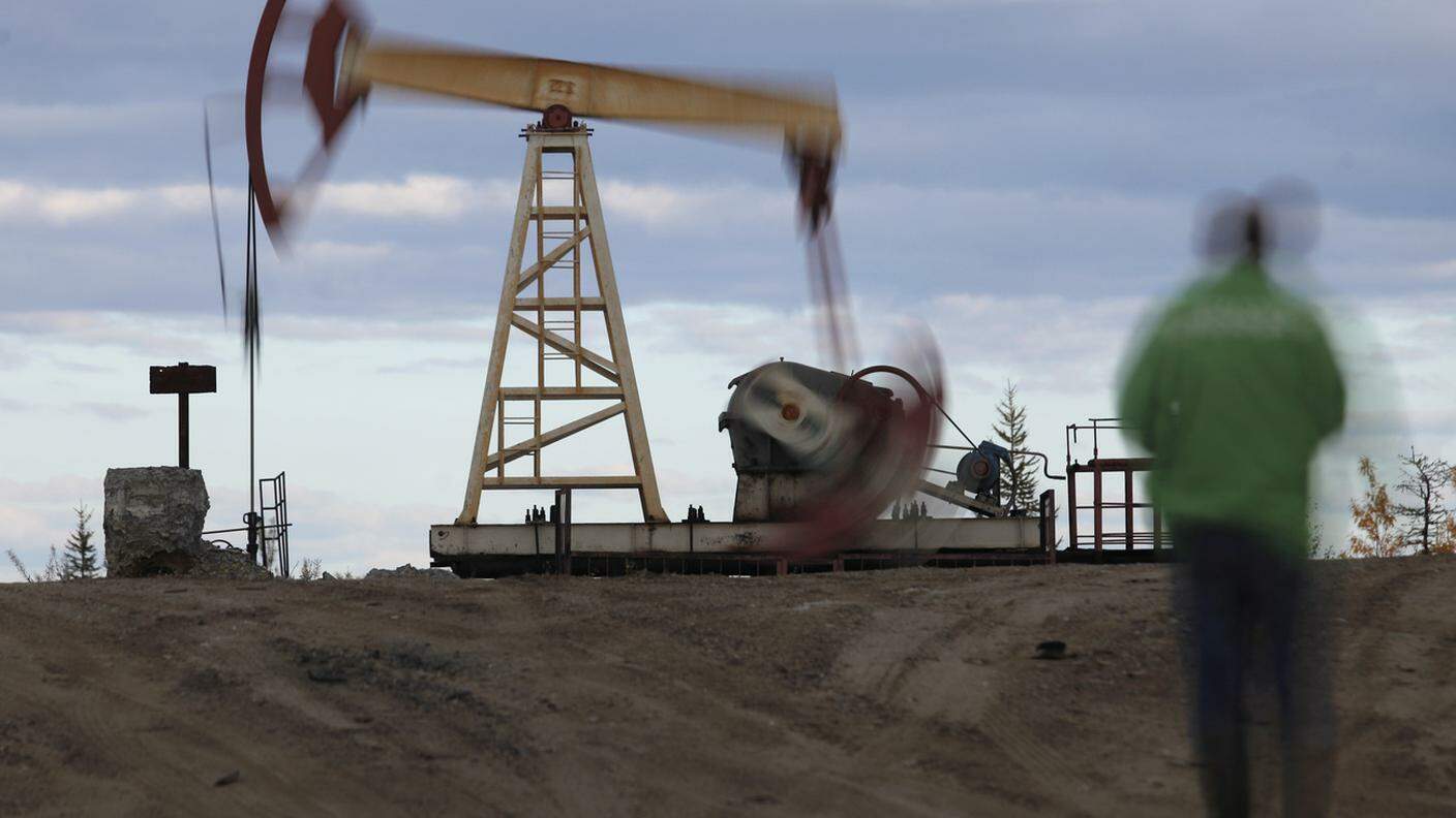 Un pezzo petrolifero a Usinsk, nella Russia settentrionale