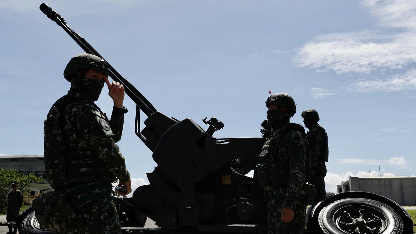 Un cannone di contraerea taiwanese