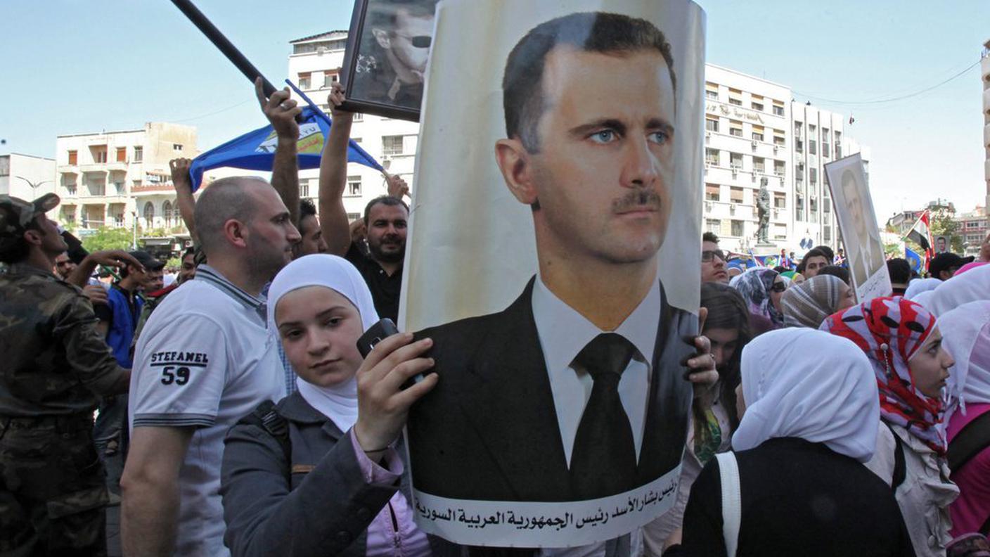 Manifestazione pro al Assad 2014 ky.JPG